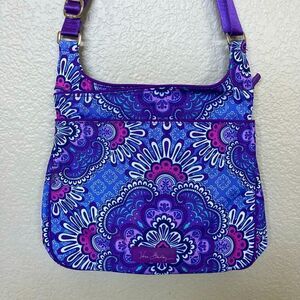 NWOT Vera Bradley Purple Lilac Tapestry Paisley Crossbody Bag Purse
